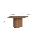 Ver imagem 2 de Mesa de Jantar Living Oval Cinamomo 160cm