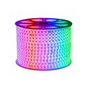 Ver imagem 2 de Mangueira Fita Led Rgb 100 Metros Achatada Efeito 220v Ip66 Externa + Controle + Fonte