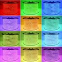 Ver imagem 4 de Mangueira Fita Led Rgb 100 Metros Achatada Efeito 220v Ip66 Externa + Controle + Fonte