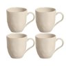 Jogo de 04 Canecas Orgânica Rustic Clay 273 Ml Off White Porto Brasil - 1
