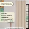 Cortina Blackout 1,40 X 2,20 Folha Unica Ilhos para Provador Corta Luz Cor Palha - 4