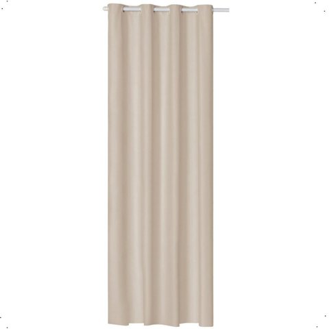 Cortina Blackout 1,40 X 2,20 Folha Unica Ilhos para Provador Corta Luz Cor Palha