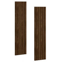 Kit 2 Painel Ripado Placa Projetta 218x50 Cm Palisandro Mbl - 1 Kit 2 Painel Ripado Placa Projetta 218x50 Cm Palisandro Mbl - 1