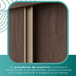 Guarda Roupa Casal 100% Mdf 3 Portas de Correr 6 Gavetas com Espelho Central Fênix - Mais Móveis - 11