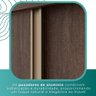 Guarda Roupa Casal 100% Mdf 3 Portas de Correr 6 Gavetas com Espelho Central Fênix - Mais Móveis - 11