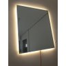 Espelho Lapidado Bisotê Iluminado com LED quente - 30x50cm - 4