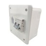Caixa Disjuntor Bipolar 20A com Tomada 20A Interruptor Ar Condicionado Embutir Residencial Comercial - 3