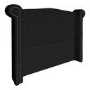 Ver imagem 2 de Conjunto Sienna Cabeceira e Recamier King 195 cm Corano Preto