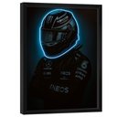 Ver imagem 1 de Quadro Decorativo Piloto Neon Azul