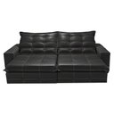 Ver imagem 5 de Sofá de Courino Retrátil e Reclinável 2,35m Cama inBox Bourbon SoftGel D40 Preto
