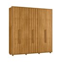 Ver imagem 3 de Guarda Roupa Casal Veronese 6 Portas de Giro 4 Gavetas MDP Cumaru Pallazio