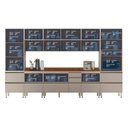 Ver imagem 5 de Cozinha Modulada Proença 8 Peças com Paneleiro 1 Forno e Balcão 120cm Nogueira Touch/nude Prime