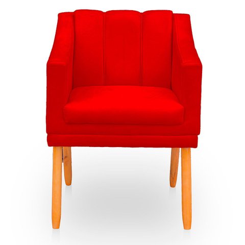 Poltrona Cadeira para Sala Confortável Moderna e Reforçada Mila Suede