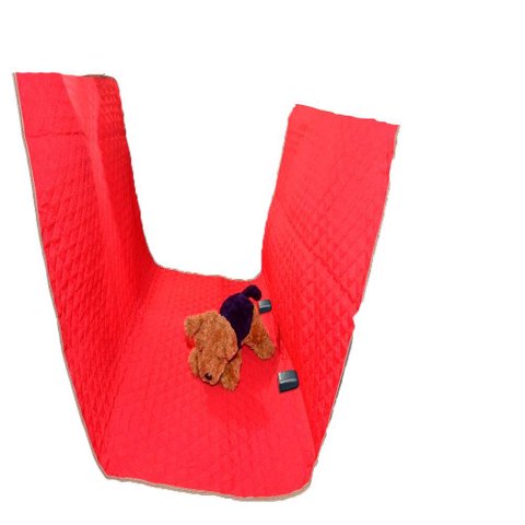 Capa Protetora para Assento Veicular Traseiro Padrão Impermeável Universal: Vermelho