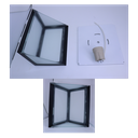 Ver imagem 7 de Luminária Arandela Alumínio E27 Parede/muro com 4 Vidros Interna/externa - 6226 - Preto Texturizado