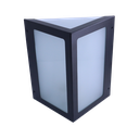 Ver imagem 2 de Luminária Arandela Alumínio E27 Parede/muro com 4 Vidros Interna/externa - 6226 - Preto Texturizado