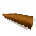 Ver imagem 3 de Sofa Cama Futon Oriental King Caramelo Madeira Maciça Pinus Natural sem Pintura