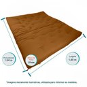 Ver imagem 6 de Sofa Cama Futon Oriental King Caramelo Madeira Maciça Pinus Natural sem Pintura