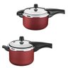 Kit com 2 Panelas de Pressão Antiaderente 6 Litros e 4,5 Litros Tramontina Vancouver Vermelha - 1