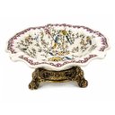 Ver imagem 1 de Cinzeiro de Porcelana Floral Decorativo 25x10cm