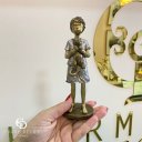 Ver imagem 2 de Escultura Menino com Gato Decorativa