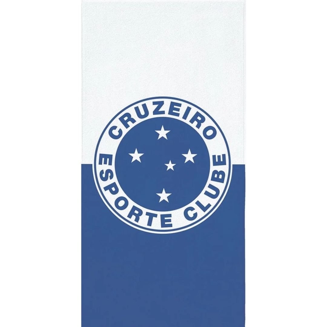 Toalha De Banho Lepper Aveludada Times De Futebol Licenciado - Cruzeiro