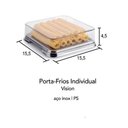 Ver imagem 5 de Porta Frios Geladeira de Aço Inox Conservar Queijo Presunto
