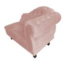 Ver imagem 4 de Recamier Larissa Lado Esquerdo 1,20 Cm Veludo Rosa - Montanaris Decor
