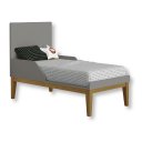 Ver imagem 5 de Quarto de Bebê Berço Mini Cama + Cômoda 6 Gavetas Classic Cinza Madeira
