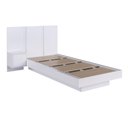 Ver imagem 3 de Cama Solteiro Suspensa com Cabeceira e Mesa 80/90 Zurique Branco