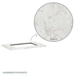 Tampo 80cm com Furo para Cooktop 4 Bocas 50cm X 35cm e Pré Furo Cooktop 5 Bocas 60cm X 35cm Luciane - 3