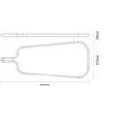 Ver imagem 2 de Tábua Antepasto Tramontina Provence em Madeira Teca 65x27 Cm