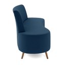 Ver mais imagens de Sofá Living Decorativo 2 Lugares 1,60M Katara Azul Veludo G33 - Gran Belo