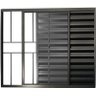 Janela de Aluminio Veneziana 3 Folhas com Grade Linha Leve:1,00 X 1,00/preto - 1