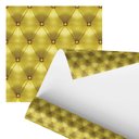 Ver imagem 1 de Papel de Parede Adesivo Estofado Amarelo Sofá Botão 2,80m