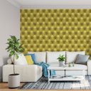 Ver imagem 4 de Papel de Parede Adesivo Estofado Amarelo Sofá Botão 2,80m
