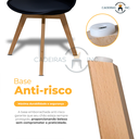 Ver imagem 4 de Kit 4 Cadeiras para Mesa de Jantar Cozinha Sala Escrivaninha Saarinen Leda Eiffel Base Madeira