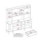 Ver imagem 2 de Kit Cozinha Mega 9 Portas 2 Gavetas MDF MDP 208cm Cinamomo Mega Madeira