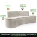 Ver imagem 3 de Sofá 3 Lugares 180cm Mônaco Veludo Perfectly Pale - Nexta Casa