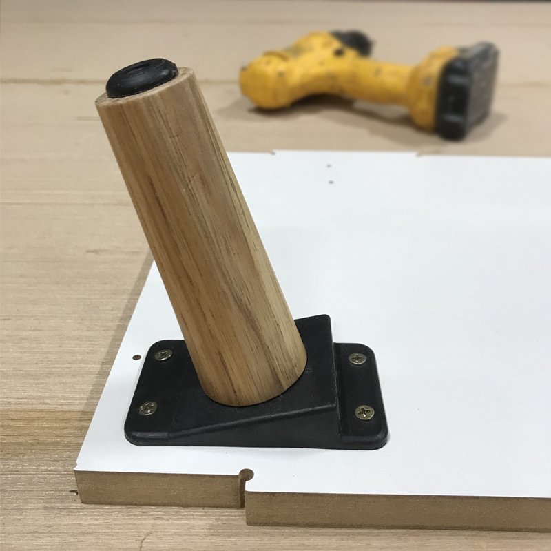 Kit 8 Pés De 15 Cm Cônico Retrô Para Móveis Pé Palito - 9