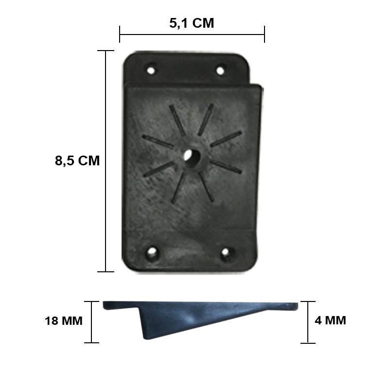 Kit 8 Pés De 15 Cm Cônico Retrô Para Móveis Pé Palito - 8