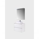 Ver imagem 5 de Gabinete para Banheiro com Cuba e Espelheira com Led 80cm Mdf Branco Dubai - On Móveis