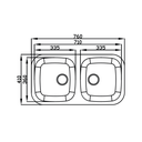 Ver imagem 2 de CUBA N5 DUPLA VERTICAL 71*36 GHELPLUS