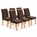 Ver imagem 3 de Conjunto 6 Cadeiras para Sala de Jantar Luisa