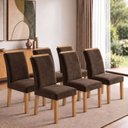 Ver imagem 1 de Conjunto 6 Cadeiras para Sala de Jantar Luisa