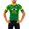 Camisa Ciclismo Free Force Masculina Aero Brasil Collection Cbc Verde G - 1