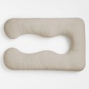 Ver imagem 1 de Almofada Travesseiro de Corpo Gestante Relaxante Isa Grande Macia Veludo Bege Claro - Desk Design