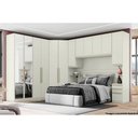 Ver imagem 5 de Guarda Roupa Closet Casal de Canto Oblíquo Mc05 Seletto C- 2 Portas e 3 Gavetas Areia-jequitibá -
