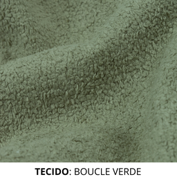Poltrona Amamentação Fit Balanço e Puff Linho Mamãe Bebê:cadeira Alta Conforto Verde - 6
