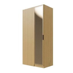 Guarda Roupa Linear 1 Porta Reflecta Jade CabeCasa MadeiraMadeira - 7